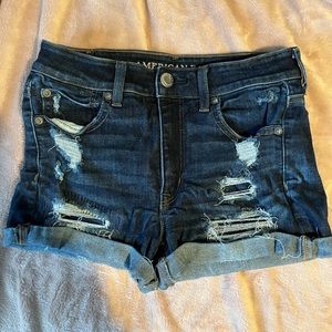 AMERICAN EAGLE HIGH RISE STRETCH SHORTS